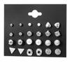 IF ME Korean Geometric Tassel Earring Set Simple Retro Leaf Heart Gold Earrings Jewelry Accessories