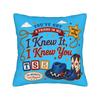 I Knew It I Knew You Western Bestie Square Pillow Case TS Cushion Covers Zippered Decor Throw Pillow Case Cover for Home
