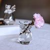 French Mini Angel Vase for Hydroponic & Dried Flowers - Creative Glass Ornament