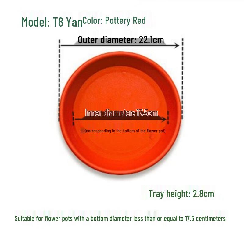 Thickened Round Flower Pot Saucer with Water Reservoir