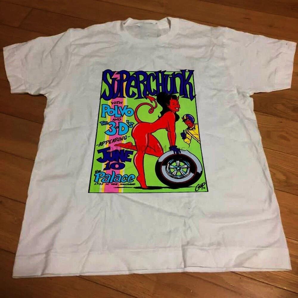 Superchunk With Polvo And The 3-D Unisex T-Shirt Full Size S to 5XL Unisex T-Shirt S