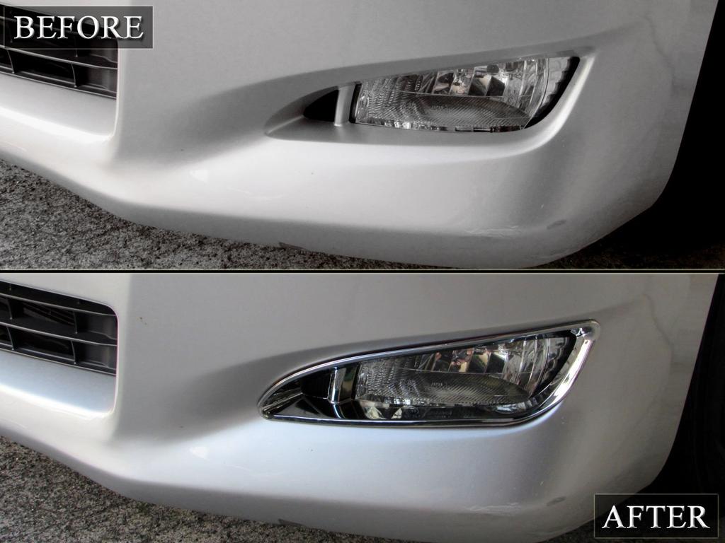 BRIGHTZ Chrome Fog Light Type for Toyota Alphard ANH Part 13861 Covers, A, (Pre-facelift 2020/2025) [FOG-COV-057], ANH20W, ANH25W, GGH20W, GGH25W,