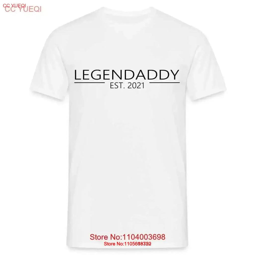 Fathers Day T Shirt Legendaddy Since 2021 Vintage Stylish Top For Everyday Wear Stretched Designer Clothes Graphic