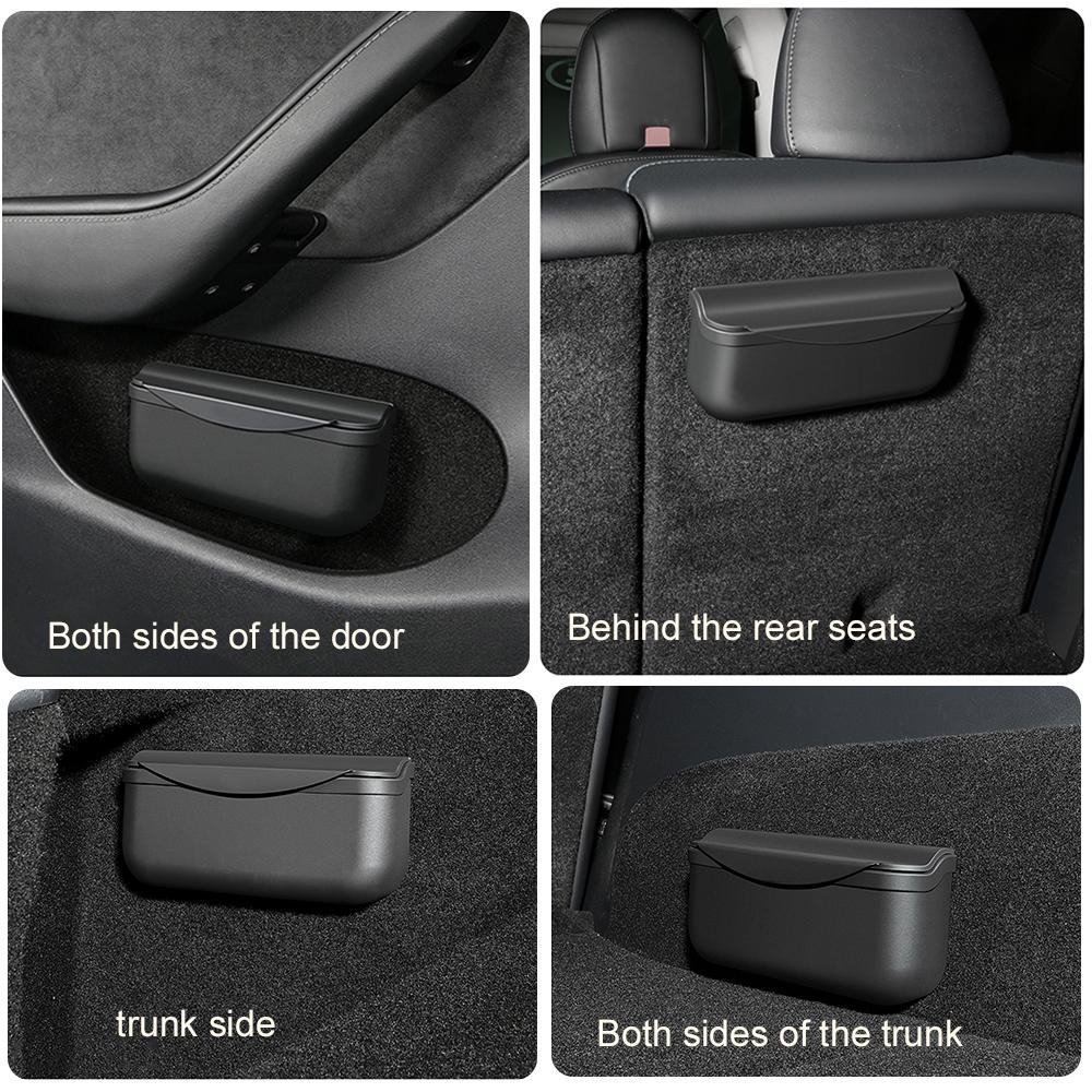 AABLU1 Glasses Case for Tesla Model 3 Y ModelY Sticky Seat Crevice Side Sunglasses Card Storage Box TPE Silicon Stickable Car Organizer