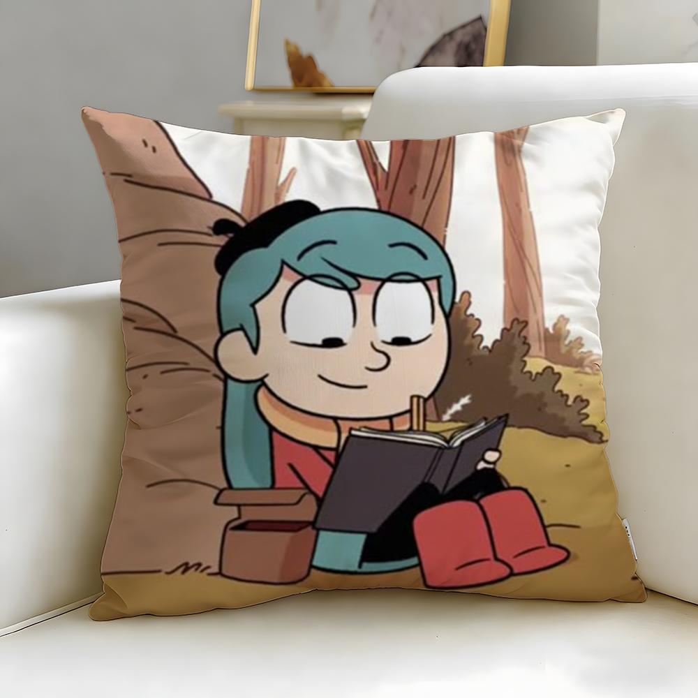 classic cartoon Hilda Cushion Cover Soft & Easy-Wash Pillow Case – Versatile for Couch, Bed, Travel and Office