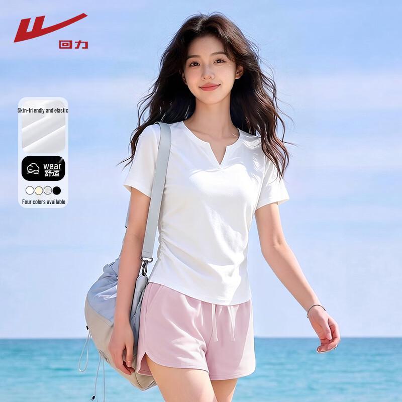 Warrior Women s V-neck T-shirt & Shorts Set S