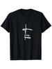 Faith Cool Spiritual Cross Graphic Novelty T-Shirt