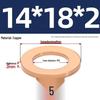 National Standard Red Copper Gasket Seal Ring and Flat Washer M3-M60mm for Marine Instruments