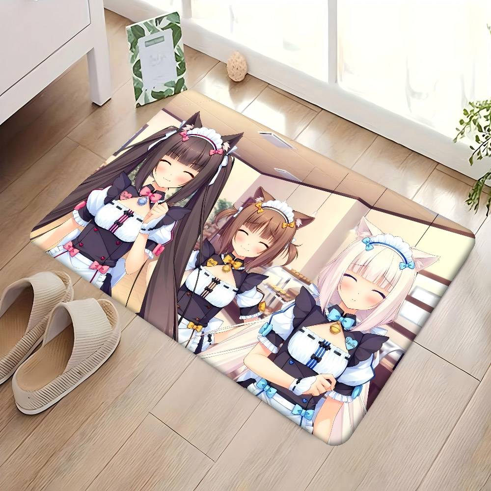 Nekopara Anime Pokojové Podložky Retro Vícenásobná Volba Obývací Pokoj Kuchyň Koberec Protiskluzová Vítací Rohožka