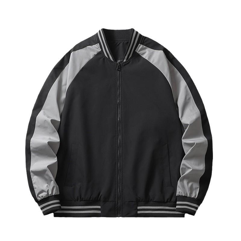 Autumn and Winter New Simple Solid Color Baseball Jersey Men's Trendy Brand Loose Casual Jacket Men's Jacket