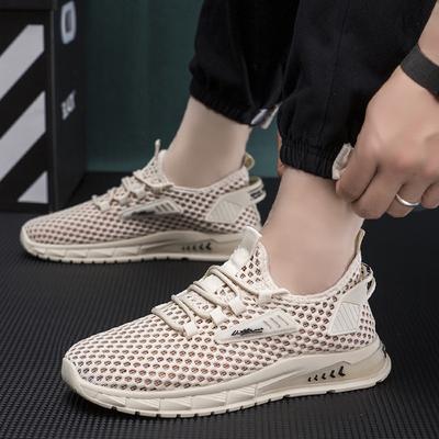 Chaussures d'été fines en maille ajourée respirantes chaussures de sport pour la course à pied chaussures décontractées