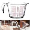 Yousheng Glass Measuring Cup with Handle 500/1000ml Heat-Resistant Pouring Spout Liquid Measurement Tool Easy-Pour Spout Cooking Utensil for Milk Eggs