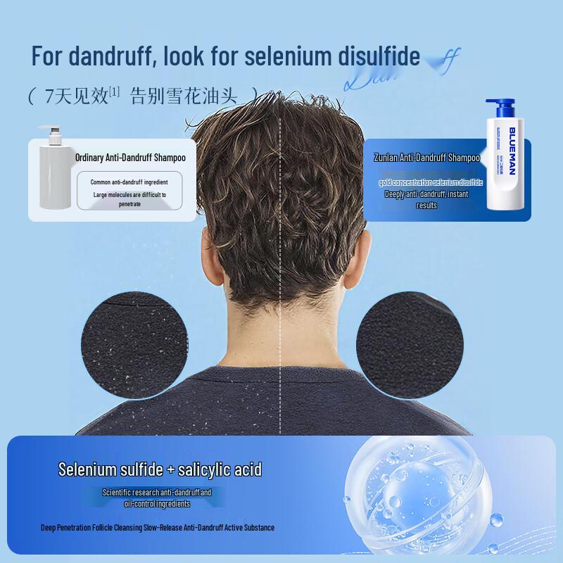 Zunlan Selenium Sulfide Salicylic Acid Anti-Dandruff Shampoo 500g