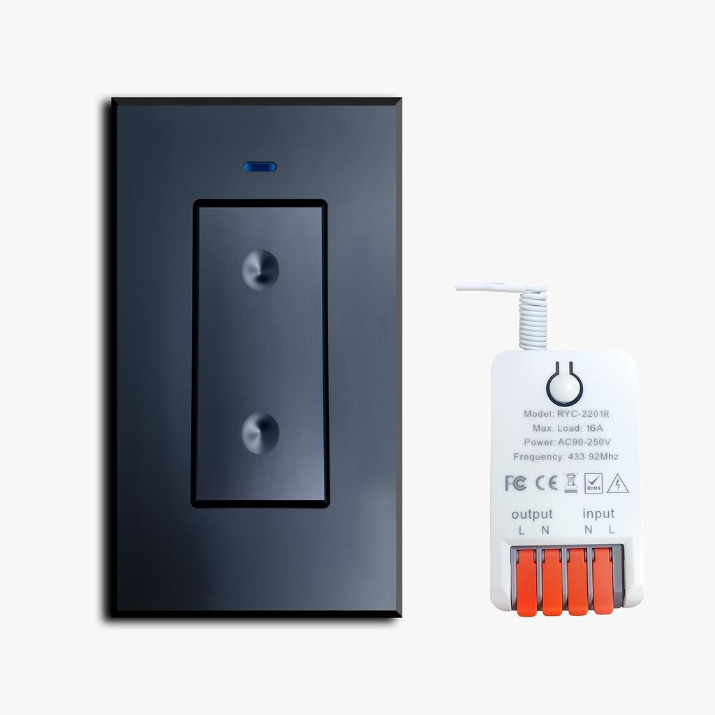 433 Wireless Remote Switch: Adhesive Wall Panel, US Standard, AC110V/220V