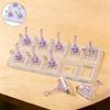 10 Grid Non-Magnetic Acrylic Nail Stand False Nail Display Stand Tips Holder For Cat Eye Gel Press On Nails Display Rack Practic