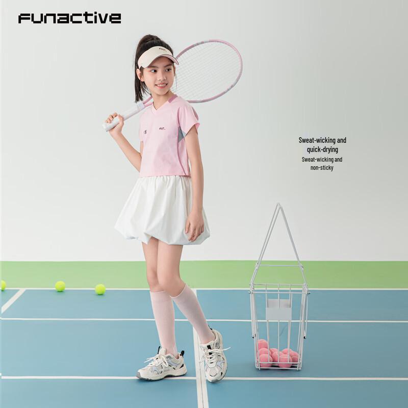 FUN ACTIVE Girls' Quick-Dry Tennis Sport T-Shirt