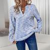 Women Tops V-Neck Long Sleeve Soft Stretchy Loose Fit Pullover Tops Spring Autumn Commuting Style Shirt Vacation Office Wear