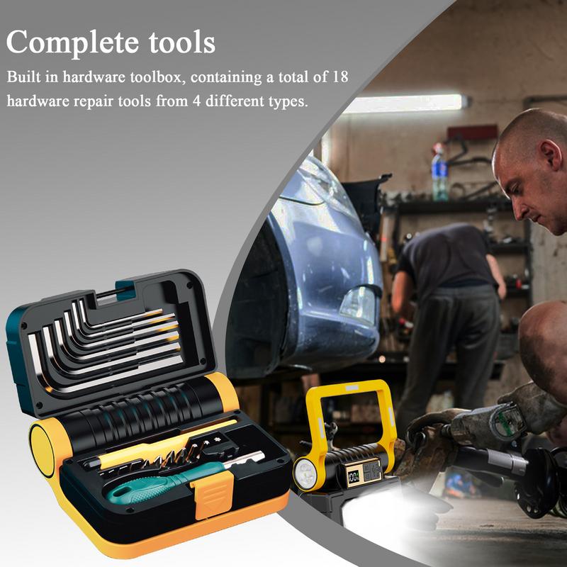 Work Light Magnetic Worklight With Digital Display Portable LED Work Light For Mechanic Car Repair Outdoor Building Camping