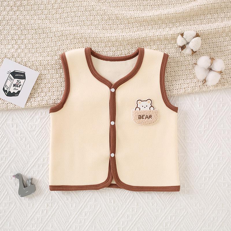Super Soft German Velvet Infant & Toddler Vest - Warm Fleece Camisole for Spring & Autumn