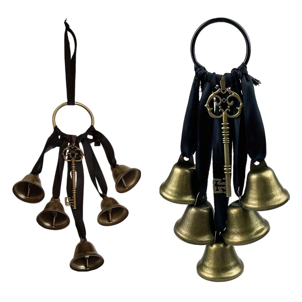 Witch Bells for Door Knob Pagan Rustic Witchcraft Supplies Bell String Hanging Witch Bell for House Bedroom Home Wall Garden