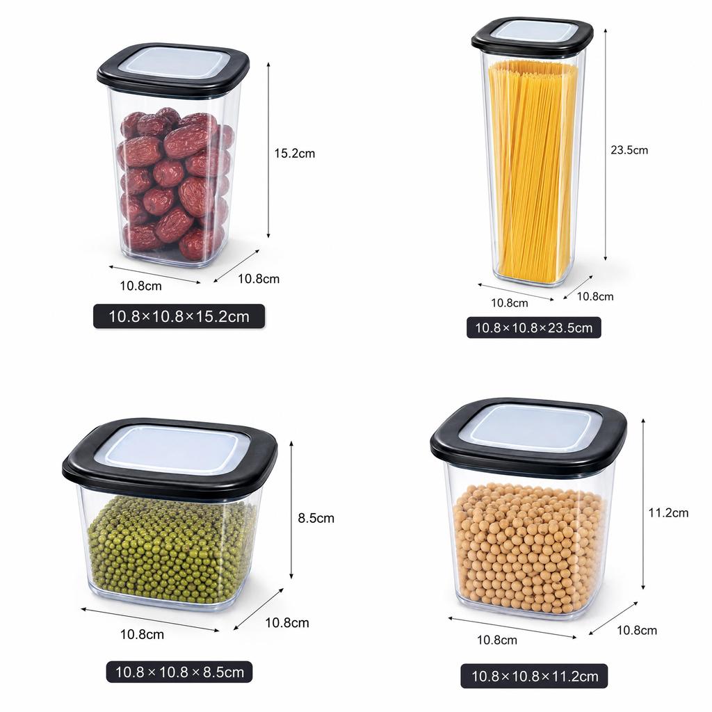 Food Grade Pp Sealing Storage Box With Lid For Kitchen Food Preservation