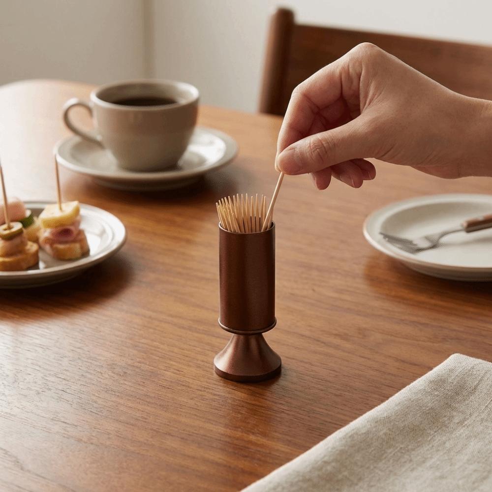 Aluminum Zinc Zinc Alloy Toothpick Holder Luxury Toothpick Box Durable Toothpick Stand  Easy To Clean
