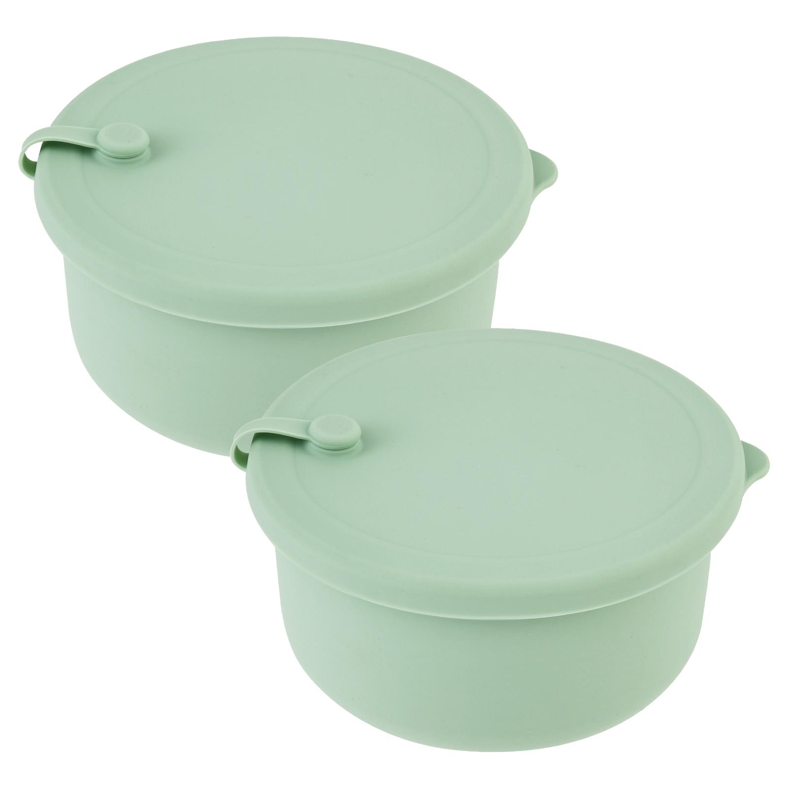 

2Pcs Pizza Dough Proofing Box Baking Tool Food Box Heat Resistant Silicone Dough Boxes Fermentation Box for Fridge Bakery Making