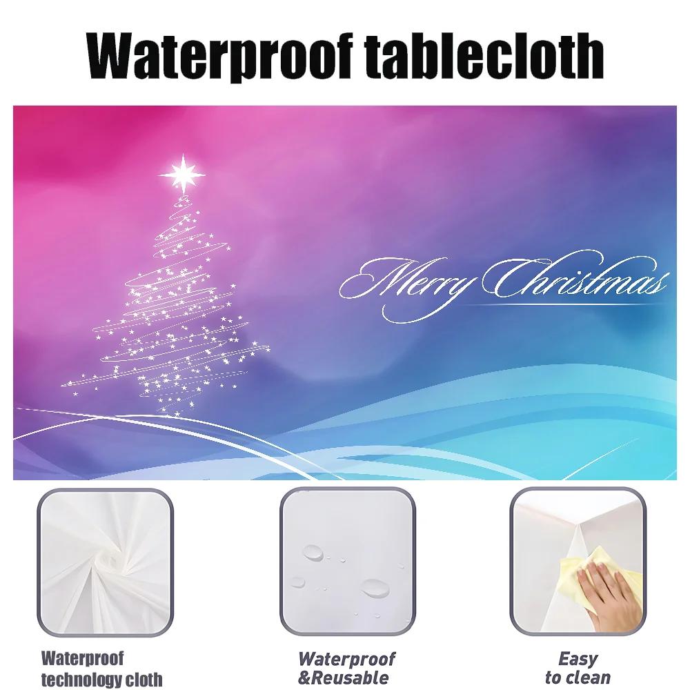 Christmas Theme Table Cloth Tablecloth Kitchen Wedding Holiday Table Decoration Tablecloth Outdoor Picnic Tablecloth