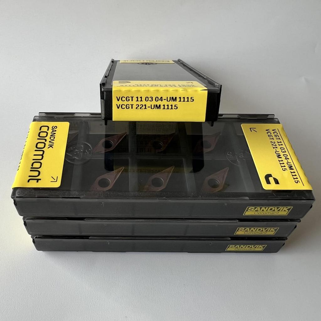 SANDVIK / VCGT110304-UM 1115 / Original Swedish hard alloy blade 10 Pcs