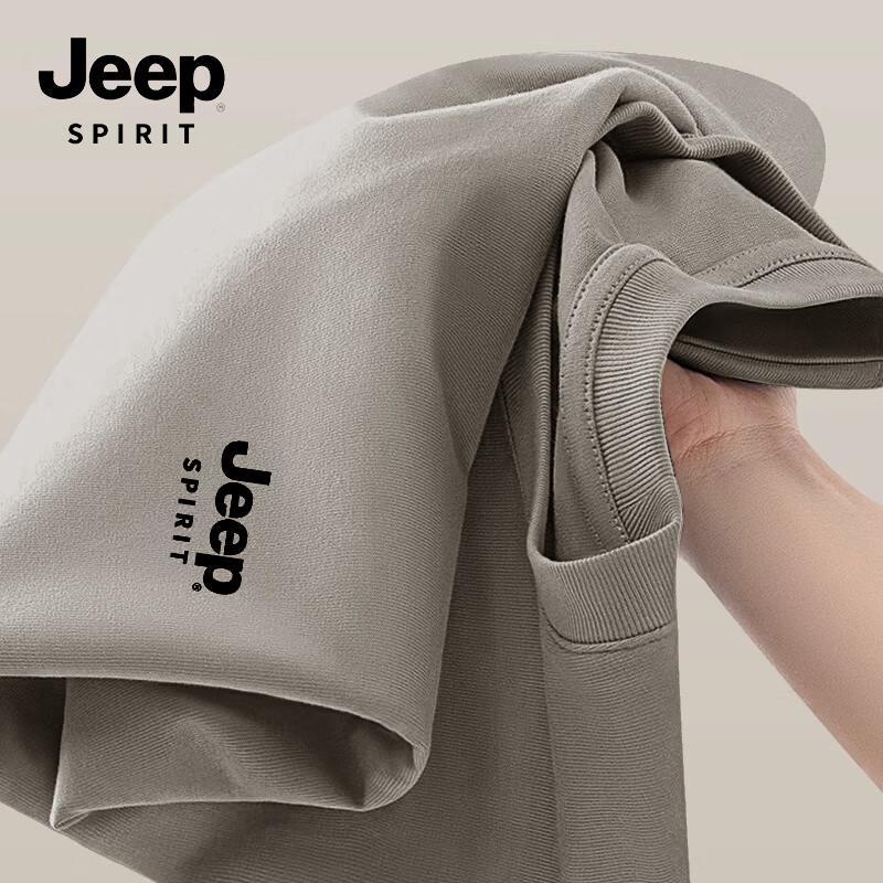 

JEEP SPIRIT Men s Heavyweight Cotton Long Sleeve T-Shirt 5XL
