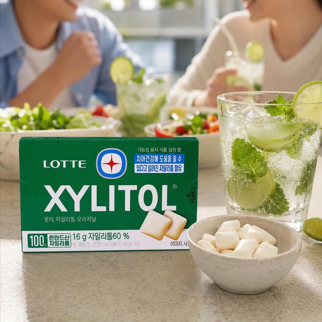 Lotte Xylitol Chewing Gum 16g Long‑lasting fresh flavour, xylitol formula for refreshing your mouth