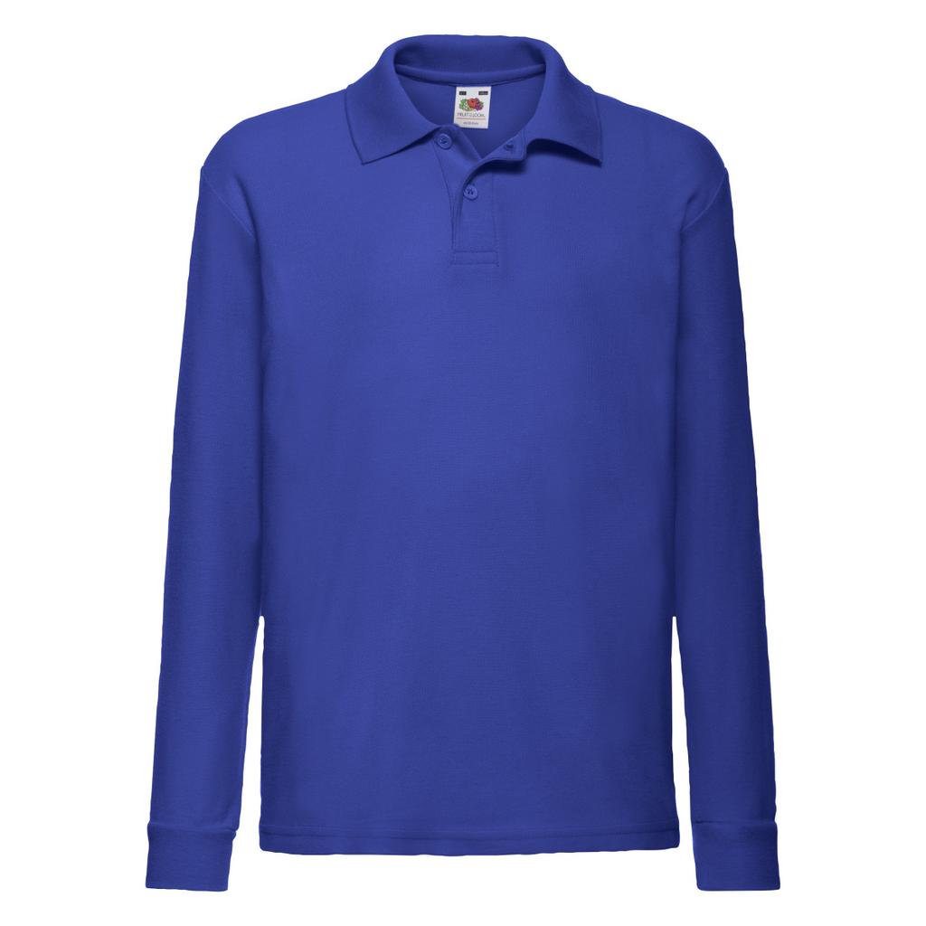 Fruit of the Loom Childrens/Kids Long-Sleeved Polo Shirt
