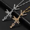 Trendy Hip Hop Cactus Jack Diamond Pendant Necklace by Travis Scott