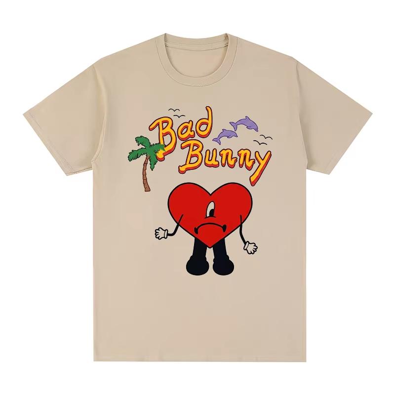 Nuova T-shirt da Uomo e da Donna con Bad Bunny Debi Tirar Mas Fotos DTMF World Tour Hip-Hop Rapper Stampa Grafica Musicale T-shirt da Donna e Uomo