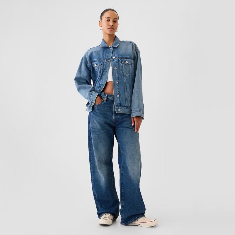 Gap Unisex Retro Loose Straight Cotton Jeans