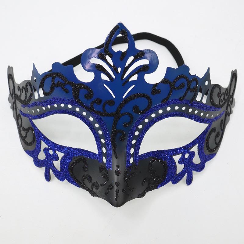 1PC Masquerade Mask Vintage Mask Black Antique Copper Half Face Mask Plastic Halloween Costume Party Mask Women Men
