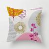 Multicolored Geometric Patterns Double-sided Printed Pillow Cover Short Plush Suitable Living Rooms Sofas Throw Cushion Cover