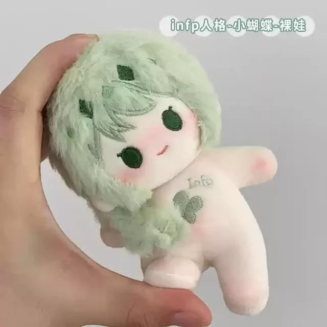 10Cm Mbti Attribute Doll Mini Body Cute Soft Plush Doll Body Cotton Keychain Accessories Figure Plushie Stuffed Toy Xmas Gift