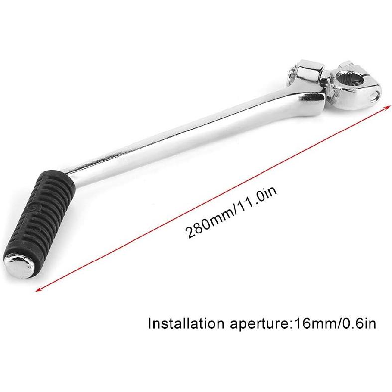 Kick Start,16mm 280mm Kick Start Steel Alloy Starter Lever Replacement for PIT PRO Trail Dirt Bike 150c for 16mm kick start kickstart lever