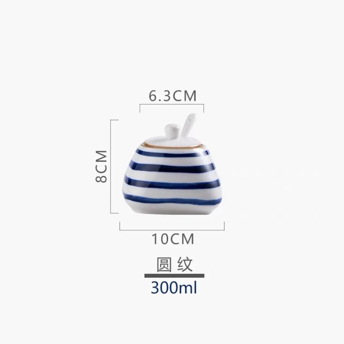 Японская емкость для приправ, бутылка-горшочек 300 мл, керамический китайский антиквариат, набор для соли и специй, кухонная емкость для смальца, перечница, масленка, бытовая