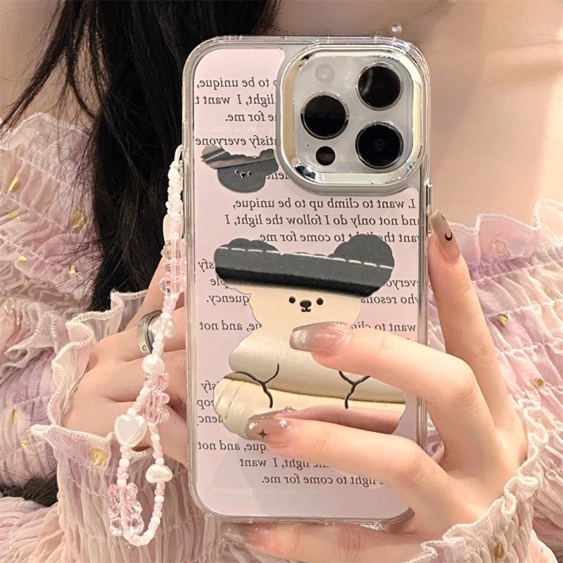 Zhitai iPhone 15 Pro Handykette mit 3-in-1 Spiegelhülle für iPhone 14/16 Pro Max