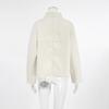 Apricot Colored Woolen Coat Women's Autumn And Winter Loose V-neck Jacket Top Women's Clothing