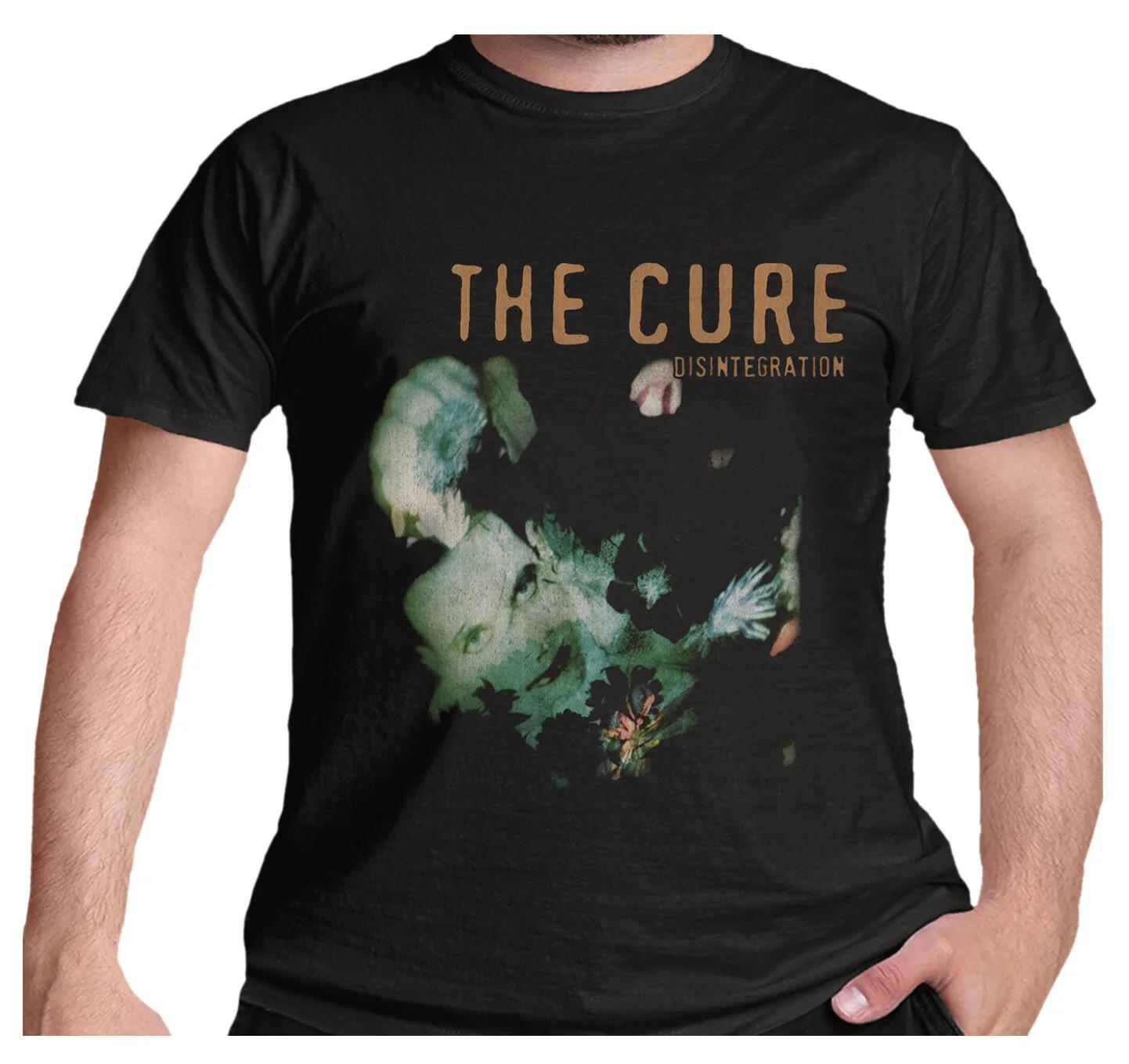 Official The Cure T Shirt Disintegration Mens Black Classic Rock Band Tee New S