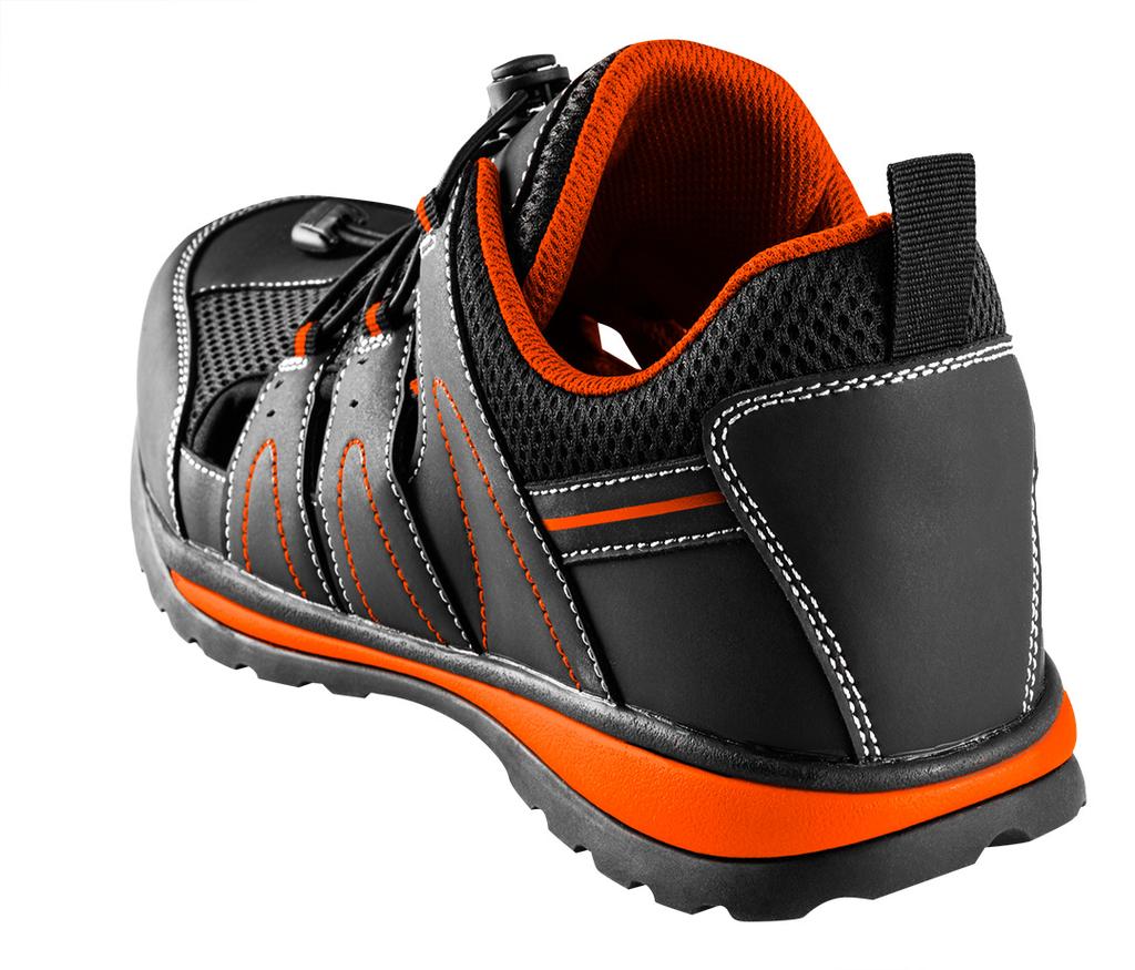S1 SRA Work Sandals, Composite Toe Cap, Size 43