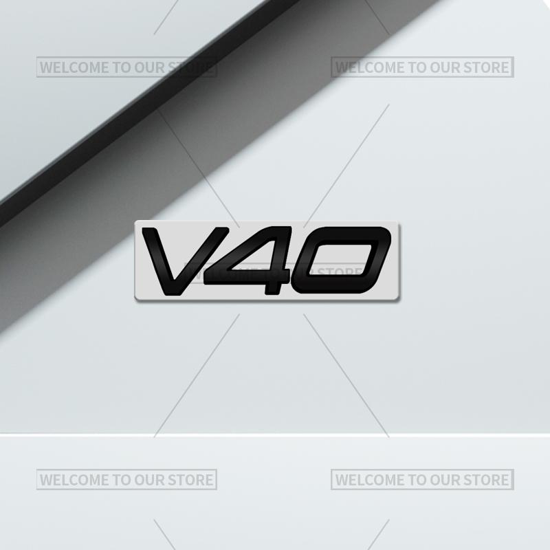 3D Car Styling For Volvo XC40 XC60 XC70 XC90 S60 S90 V70 V60 V40 AWD Glossy Black Emblem Badge Metal Stickers Rear Trunk Decals