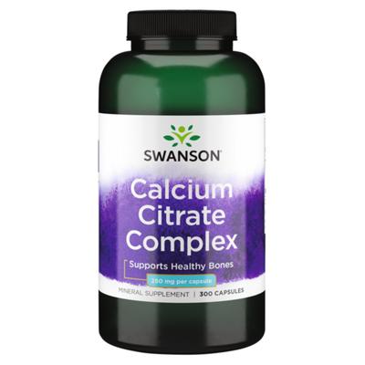 Swanson Calcium Citrate Complex 250mg Capsules 100 Pcs 300 Tablets