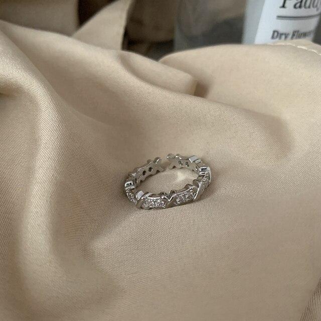 Prsteny ze stříbra 925 pro ženy Muži Francie Geometric Cross CZ Prsteny Šperky Dárky Novinka