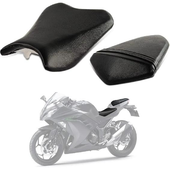 motorcycle Seat Pillion Cushion for Kawasaki Ninja 300 300R EX300 2013 2014 2015 2016 2017 2018 Driver and Passenger Seat