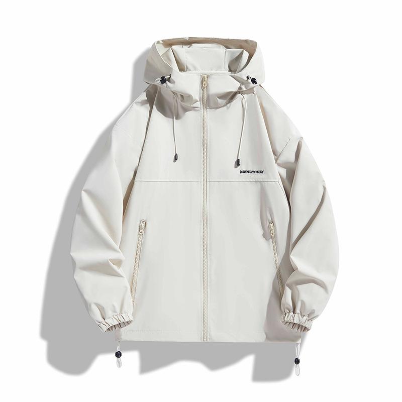 Casual Jacket Jacket Men's and Women's Spring and Autumn Spring and Autumn Tide Brand American Tooling Jacket Hooded Loose Couple Outdoor