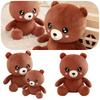 Cute Brown Bear Plush Toy Stuffed Animal Teddy Bear Doll Gift For Kids Girls